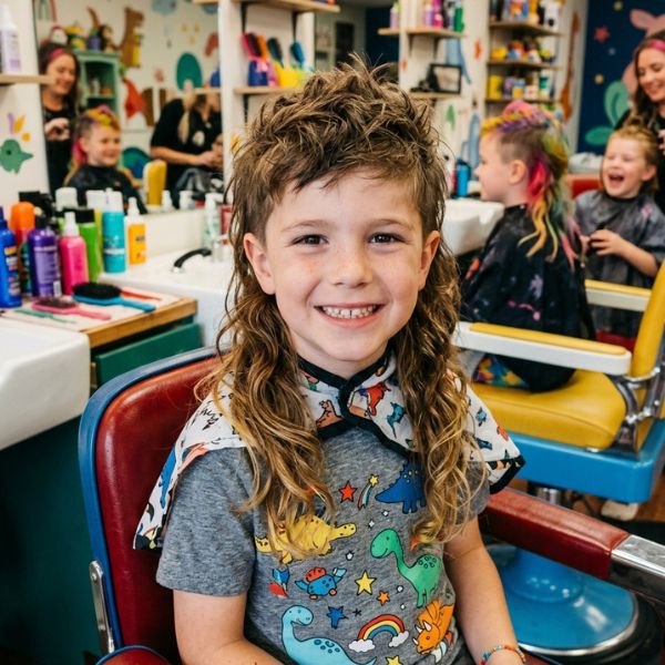Fun Mullet Haircut Kids