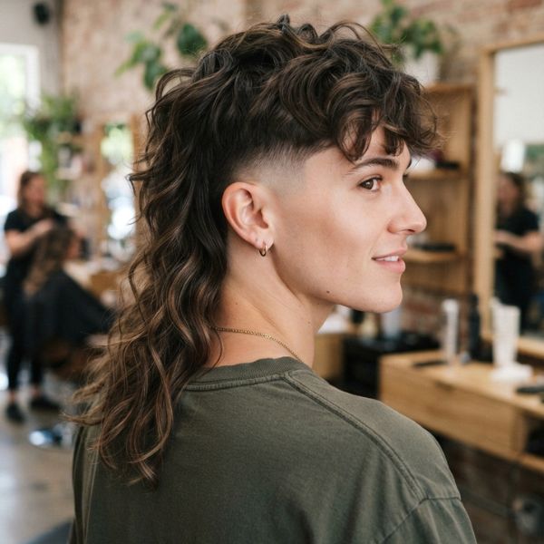 Modern Mullet with Wavy