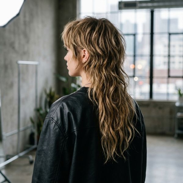 Shaggy Layered Mullet
