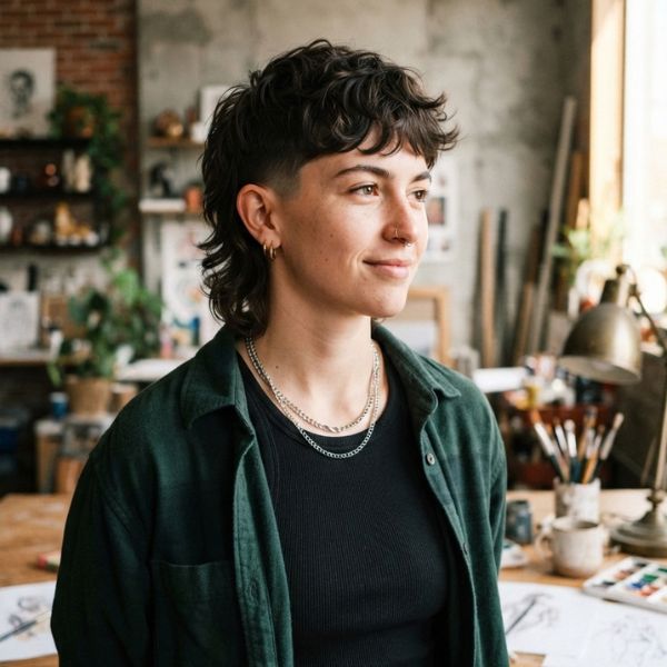 Short Modern Mullet