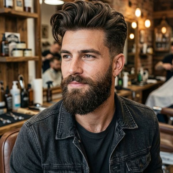 Short Quiff with Low Taper Fade