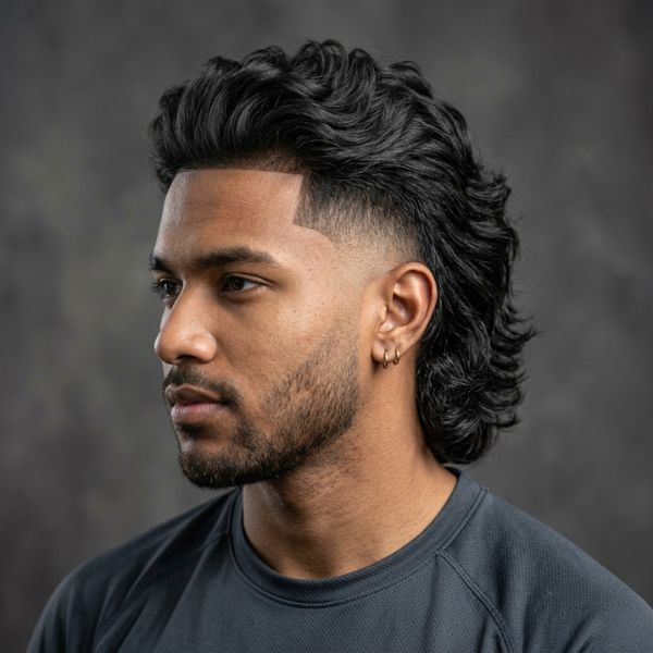Sporty Modern Mullet Fade