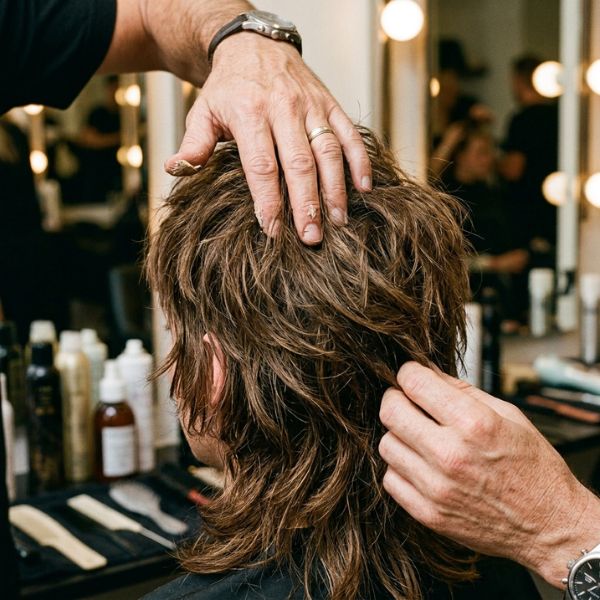Styling a Shaggy Mullet
