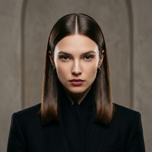 Trending Middle Part Looks