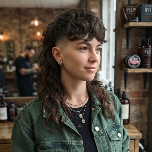Undercut Wavy Mullet