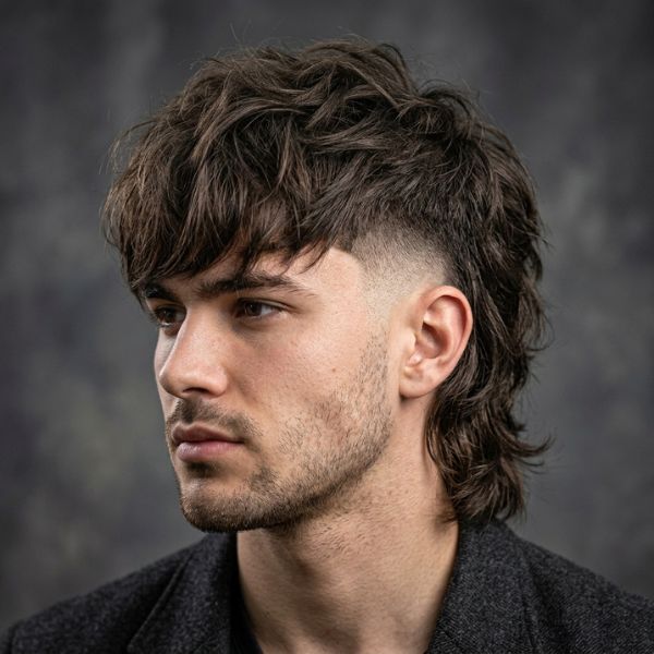 Wolf Cut Modern Mullet Fade (1)