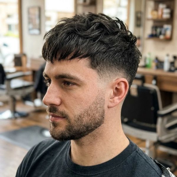 Classic Low Taper Fade Textured Crop Haircut