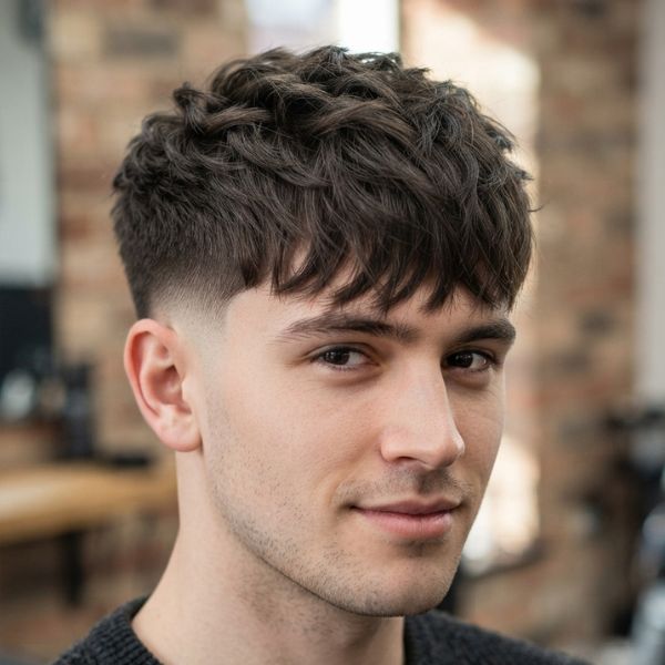Feathered Low Taper Fade Fringe
