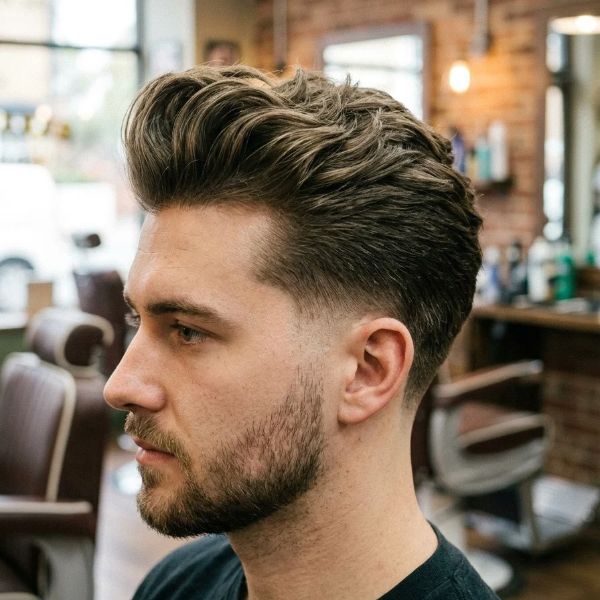 Long Low Taper Fade Quiff