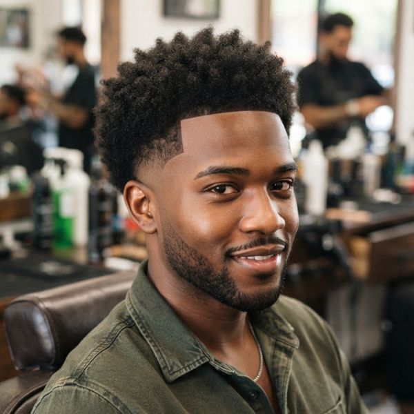 Low Taper Fade Clean Afro