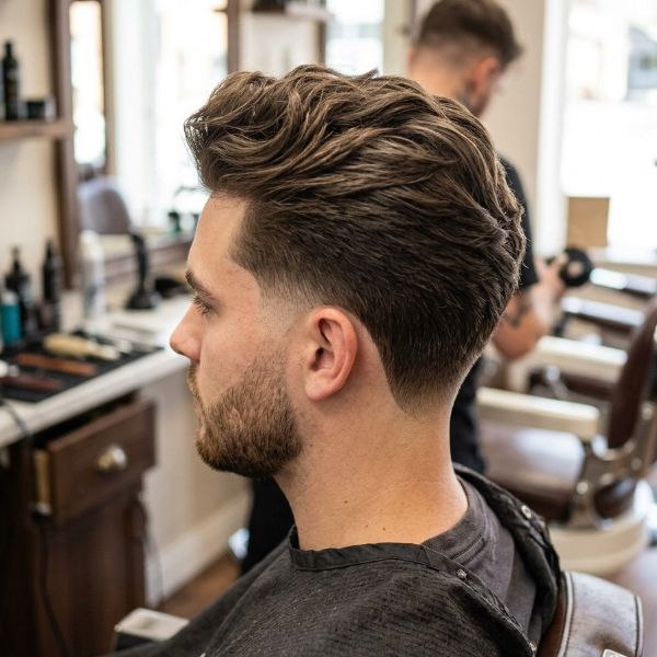 Low Taper Fade Drop Quiff