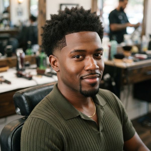 Low Taper Fade Fresh Afro Style