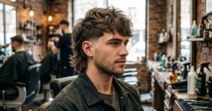 Low Taper Fade Modern Mullet Haircut