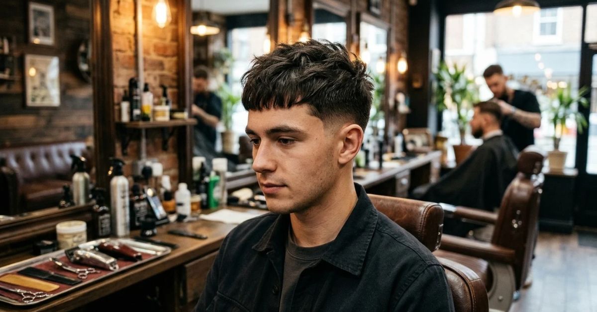 Low Taper Fade Textured Crop Haircut