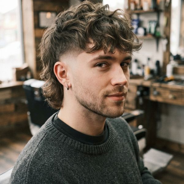  Messy Low Taper Fade Mullet