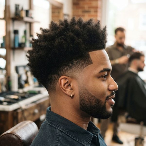Mid Taper Fade Afro