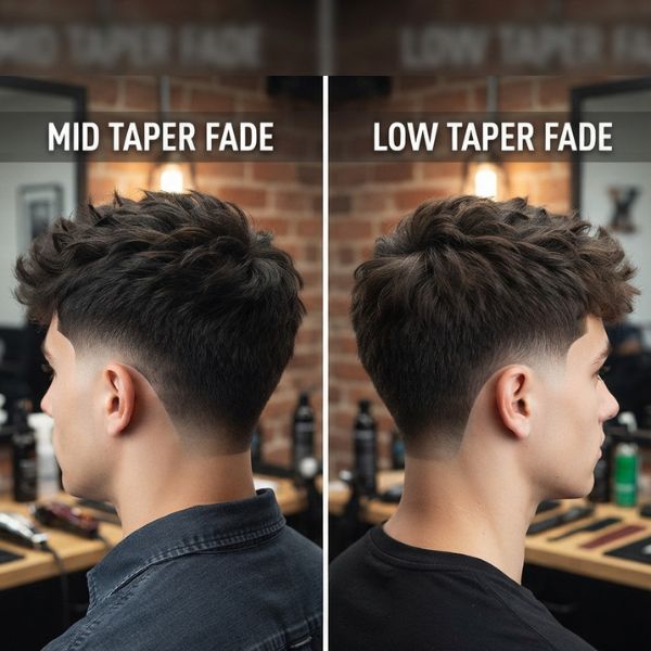 Mid Taper Fade vs Low Taper Fade