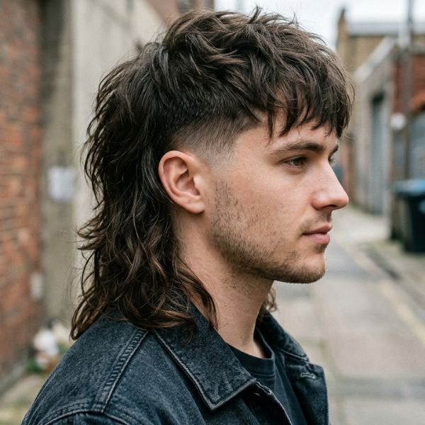 Mullet Haircut Long Hair Low Taper Fade