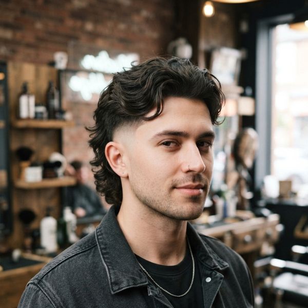 Skin Fade Modern Mullet
