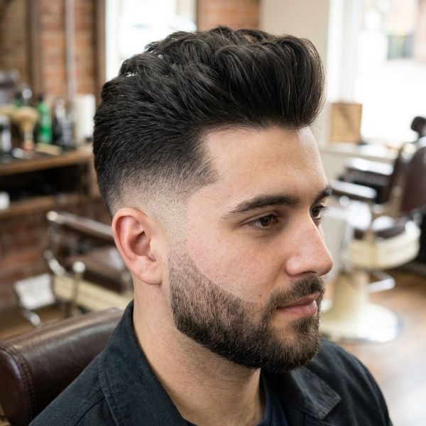 Thick Quiff Fade