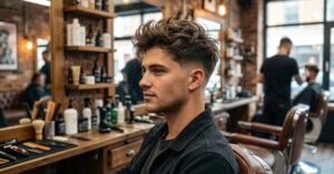 Trendy Low Taper Fade with Messy Haircuts